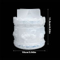 1pc Candle Jar Resin Mold Carousel Silicone Molds With Lids Epoxy Resin Casting Molds For DIY Jewelry Storage Box Organizer. 