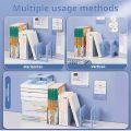 2 Pieces of Bookend Desktop Book Support Bookshelf Classification Storage Book Holding and Fixing Books. 