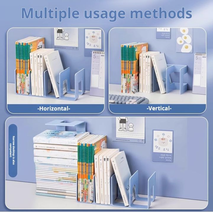 2%20Pieces%20of%20Bookend%20Desktop%20Book%20Support%20Bookshelf%20Classification%20Storage%20Book%20Holding%20and%20Fixing%20Books%20-%20Image%202
