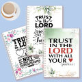 Proverbs 3:5-6 - Trust in the Lord with All Your Heart - A5 Spiral Notebook Scripture Faith Quote Note Book Journal Christ Gift. 