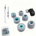 Memory Foam Ear Tips 3 Pairs for WF-1000XM5 XM4 Earbuds, Replacement Soft Earbuds Caps with Storage Case & Cleaning Pen Kit.