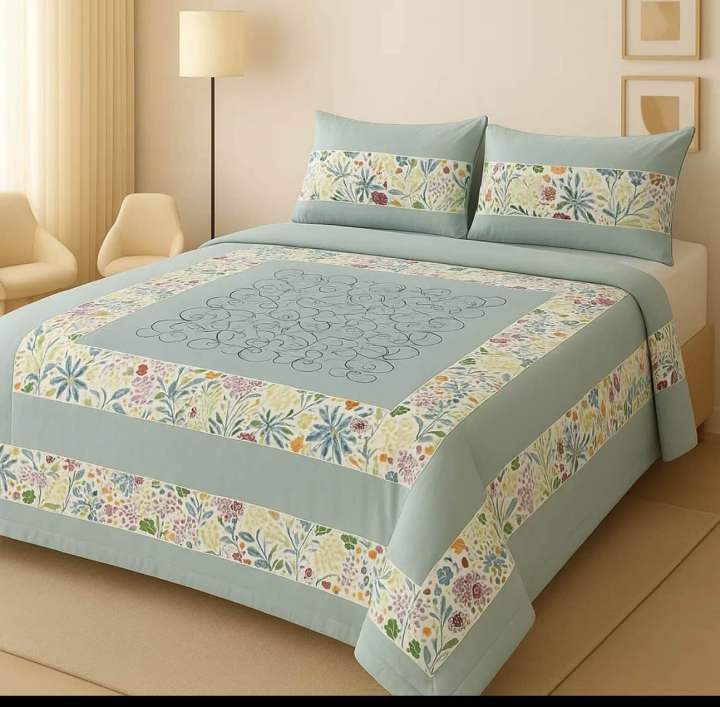 Embroidered%20Patch%20Work%20King%20Size%20BedSheet%20-%20High%20Quality%20-%20Cotton%20Satin%20Double%20Bedsheet%20Embroided%20-%20Galaxy%20Bedding%20-%20Image%207