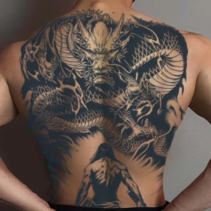 Dragon%20Slayer%20Warrior%20Waterproof%20Temporary%20Tattoo%20Sticker,%20Long-lasting%20Waterproof%20for%201-2%20weeks,%20Semi-Permanent%20Fake%20tattoo%20-%20Image%204