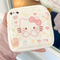 Kawaii Cartoon Hello Kitty Girl Tampon Sanitary Napkin Storage Bag Cute Mini Cosmetics Coin Purse Bag Women Gifts. 