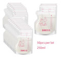 50pcs Breast Milk Storage Bags Pre Sterilized Leak Proof BPA Free Pouches Disposable Breastmilk Storage Pumping Freezing Elephan. 