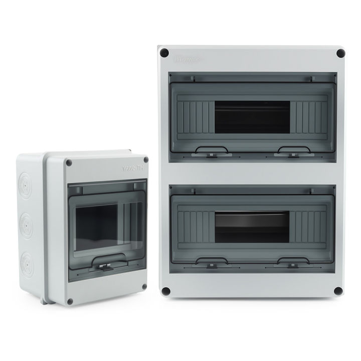 IP65 Waterproof Distribution Box HT-5/8/12/15/18/24 WAY ABS Plastic Outdoor Electrical Junction Box PV Comniner Enclosure