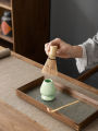 3pcs Matcha Set, Bamboo Whisk, Including Teaspoon, Ceramic Bowl, Traditional Tea Set, Home Tea Brewing Tools, Tea Set, Birthday.