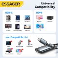 Essager HDMI To USB Type C Adapter for iPhone MacBook Pro Air iPad Samsung Galaxy 8K@60Hz 4K@120Hz/144Hz HD TV Cable Converter. 