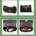 For Chanel19 Flap Handbag Felt Cloth Insert Bag Organizer Makeup Handbag Organizer Travel Inner Purse Cosmetic Bags.