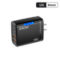 5 Ports USB C PD Charger Quick Charge 3.0 Type C USB Phone Chargers Fast Charging Adapter For iPhone 16 15 .