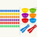 Counting Bears Matching Games Color Sorting Bowls Tweezers Preschool Learning Education Montessori Gift Toys for Kids Girls Boys. 