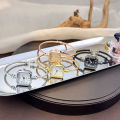 New Fashionable Casual Digital Square Miniature Ladies Quartz Watch Open-Ended Bracelet Watch Stylish Compact Timepiece. 