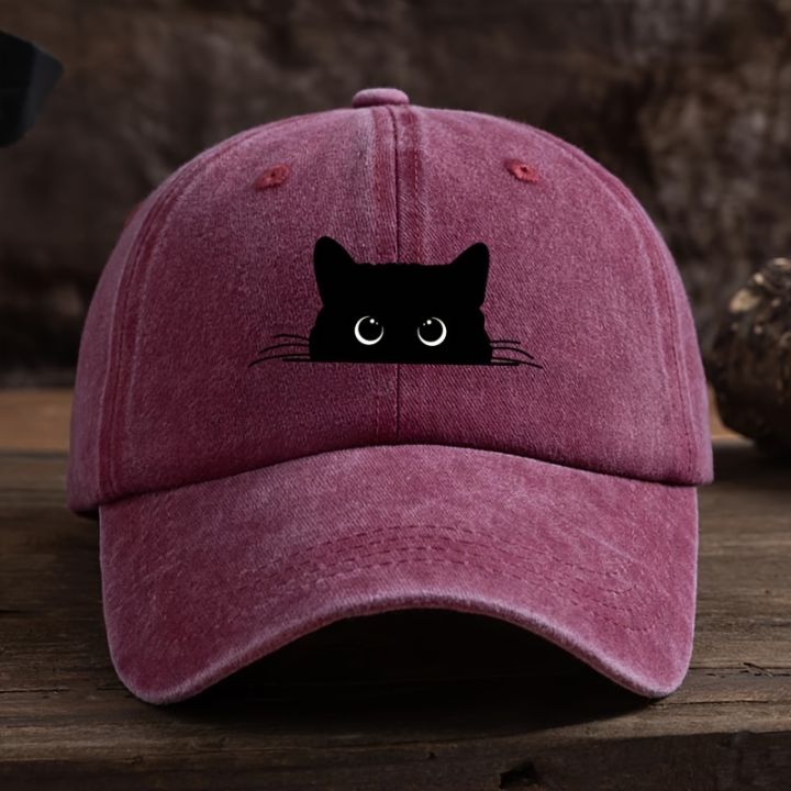 Cute%20cat%20print%20adjustable%20baseball%20cap%20for%20men%20and%20women,%20casual%20wear%20for%20outdoor%20travel,%20sun%20shading%20duckbill%20cap%20-%20Image%204