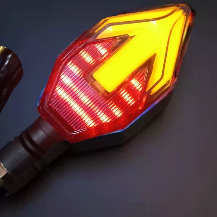 2 PCS DRL INDICATOR Tail Light Motorcycle Led Turn Signal Flasher for Any Bike