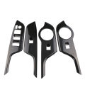 Car Window Lift Button Panel Cover for Toyota CHR C-HR 2016 2017 2018 2019 2020 LHD Decoration Stikcer 4Pcs Trim Accessories. 