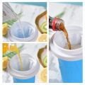 Quick-Frozen Slushy Maker Cup Large Capacity Slushy Cup For Homemade Smoothies Juice Ice Cream Summer Squeeze Beker Kitchen Tool.