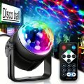 LED Stage Disco Light Rotating DJ Ball Strobe Remote Sound Control Magic Dance Car RGB Christmas  Party Club Laser Show Lamp. 