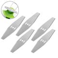 5pcs Metal Grass String Trimmer Head Garden Mower Cutting Cutter Head Stainless Steel diamond-shaped lawn mower accessories. 
