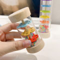 Wooden Rain Sound Tube Instrument,Rainmaker Rain Stick Musical Instrument,Hourglass Music Shaker Toy, Hearing Enlightenment Toy. 