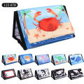 Funny Black and White Baby Cloth Book Early Educational Montessori Toy for Children Newborn Tummy Time Mirror Calendar Toys. 