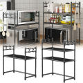 Kitchen Storage Rack Multi-Layer Microwave Rack Simple Standing Countertop Condiment Oven Organizer Shelf Kitchen Accessories. 