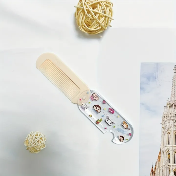 1pc%20%20Comb%20Set%20Cartoon%20Folding%20Mirror,%20Mini%20Portable%20Pocket%20Size,%20ABS%20Plastic%20Handle,%20Plastic%20Bristle,%20for%20Normal%20Hair%20-%20Image%205