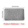 Mat Non Slip Carpets Cobblestone Embossed Bathroom Bath In Wash Basin Bathtub Side Floor Rug Shower Room Doormat Memory Foam. 