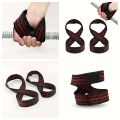 Figure 8 Wrist Straps for Deadlifts – Heavy Duty Gym Wrist Wraps for Weightlifting, Pull-Ups & Strength Training (2pcs/1 Pair). 