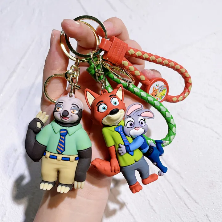 Zootopia%20Keychain%20Set%20Judy&%20Nick%20Wilde%20PVC%20Figure%20Keychain,%20Disney%20Movie%20Character%20Key%20Ring,%20Animal%20Cartoon%20Bag%20Charm%20%20-%20Image%204