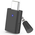 USB-C Qualcomm AptX-Adaptive Bluetooth 5.2 Transmitter for PC/Mac/PS5, Dual Connection Audio Dongle Adapter. 
