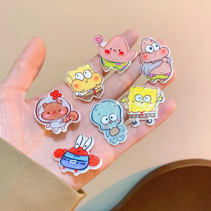 Spongebob%20Acrylic%20Hairpins%20Cartoon%20Patrick%20Star%20Anime%20Girls%20Barrettes%20Kawaii%20Hair%20Accessories%20Kids%20Birthday%20%20-%20Image%203