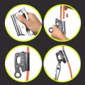 【Single】 15kn safety outdoor rock climbing cave roof tree arbost rope rescue grab self-locking device anti fall. 