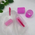21 Piece Set Of Non Heat Curling Hair Tubes 10 Pieces+10 Hair Clips+1 Comb. 