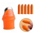 Silicone Thumb Knife Finger Protector Cutting Gears Vegetable Picking Knife Pinch Plant Leaf Scissors Garden Set Reusable Anti-Slip Silicone Finger Caps Protectors. 