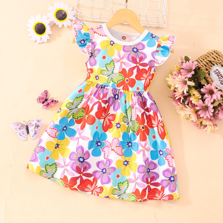 2024%20Dress%20Girl%20Kids%20Clothes%20Summer%20Short%20Sleeve%20Floral%20Birthday%20Party%20Cute%20Fashion%20Toddler%20Princess%20Dresses%202%203%204%205%206%20Years%20-%20Image%207