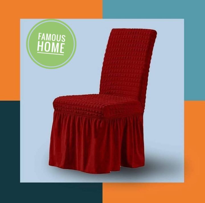 new unique design Turkey original spandex elastic Chair cover only 1 seat maroon colour
