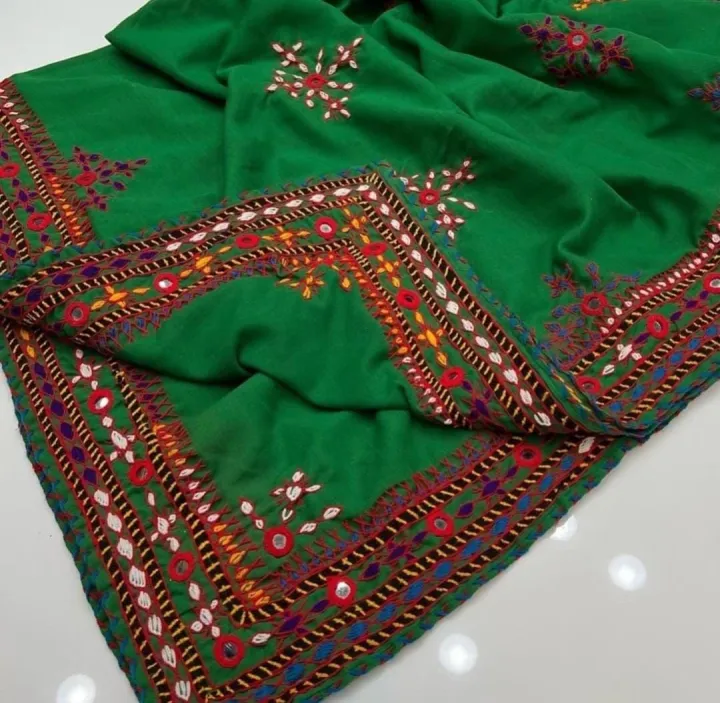 Balochi%20Handwork%20Chadar%20with%20Mirror%20and%20Multi-Thread%20Work%20in%20Swiss%20Voil%20Fabric%20-%20Image%203