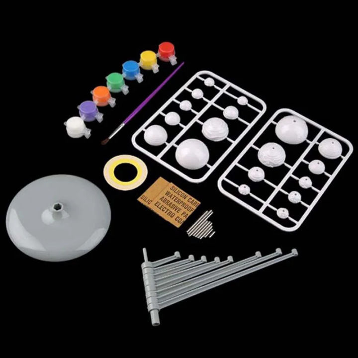 1Set Solar System Nine Planets Model Science Kit DIY Assembly Parent ...