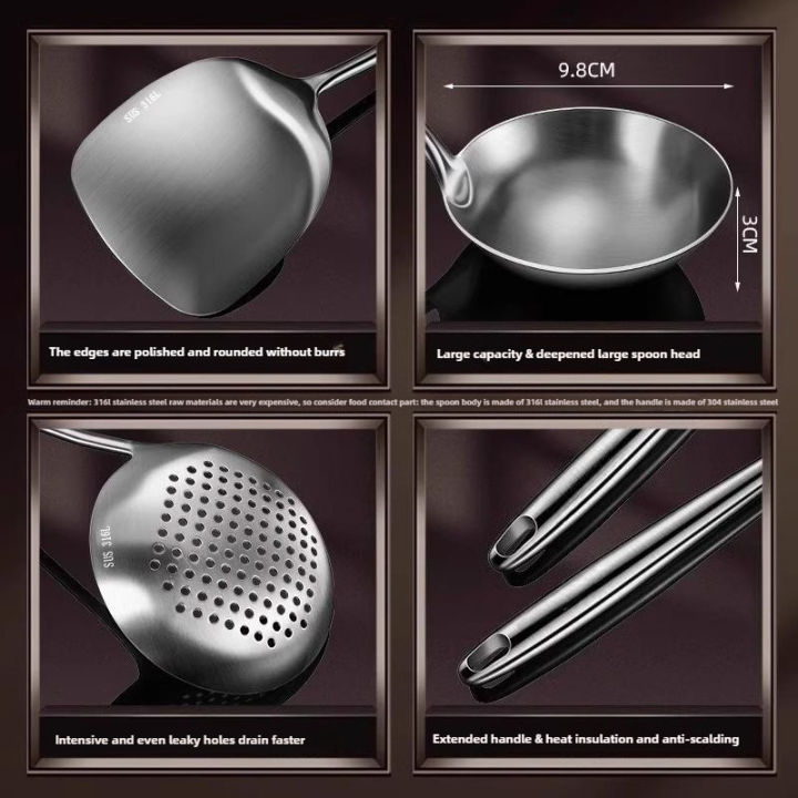 Food%20Stainless%20Steel%20Wok%20Spatula%20Metal%20kitchen%20utensils%20Slotted%20Turner%20Spoon%20Ladle%20Cooking%20Tools%20Utensil%20Set%20Kitchen%20Accessories%20-%20Image%203