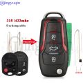 Jingyuqin OUCD6000022 CWTWB1U793 315/433MHz 4D63 Modified Remote Key For Ford Escape Focus C-Max Transit F250 F350 F450 F550. 
