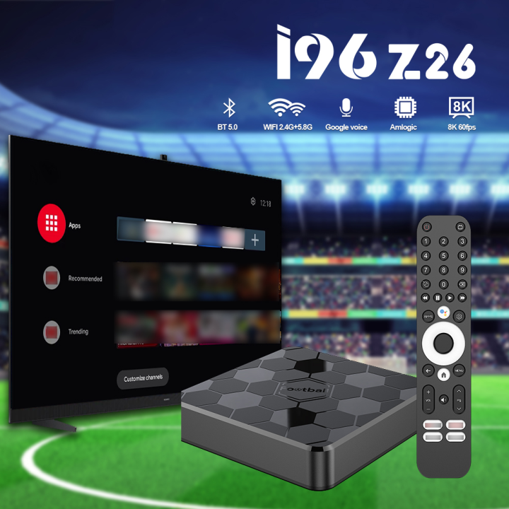 Velec Android 16 TV Box4+32GB 8K Ultra HD Decoding Voice Remote Media Player for Home Entertainment Supports Netflix YouTube