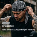Paisley Durag Cycling Unisex Outdoor Bandana Headwrap Hiking Hip Hop Breathable Motorcycle Skull Cap Streetwear Retro Bandana. 