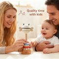 Wooden Cartoon Bee  Ringing Toy Musical Instruments Montessori Music 0 12 Months Toys Kids Early Educational Wooden Instruments. 