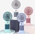 Portable Mini Hand Fan With Changing Cable And Stand. 