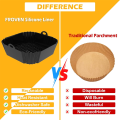 Square Silicone Air Fryer Mats Suitable for 4-7 Quart Ovens , Reusable Non-Stick Sheets Compatible for Air Fryers.