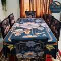 3D Print Premium Dining Table Cloth & Chair Cover Set 7 in 1 From Arshi Super Shop. 