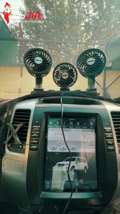 Sogo Long Neck Headed Fan  360° Adjustable - Single Head, Dual Head, Three Head - Car Cooling Fan