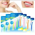 Medical cleaning interdental brush L-shaped interdental brush ultra-fine soft hair orthodontic special disposable bracket gap cleaning interdental brush.