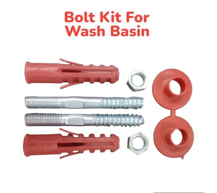 MS Bolt Kit For Wash Basin, Wall Rack, Multipurpose Bolt Kit Mild Steel