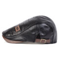 Men Retro Pu Leather Newsboy Caps JAMONT labeling British Painters Hats Spring Autumn Side Adjustable Flat Cap Hip Hop Berets.